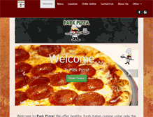 Tablet Screenshot of parkpizza.net